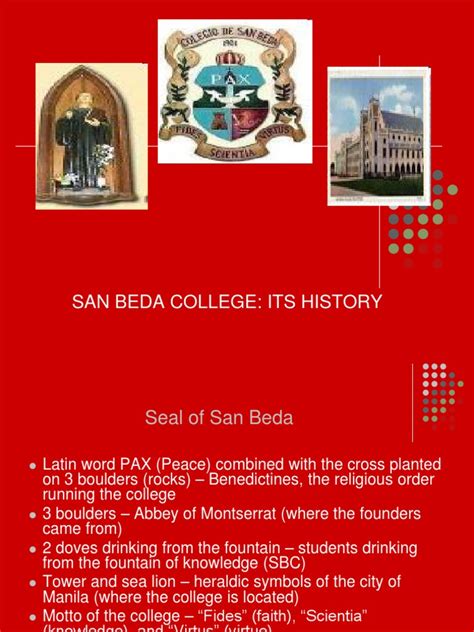 History of San Beda .
